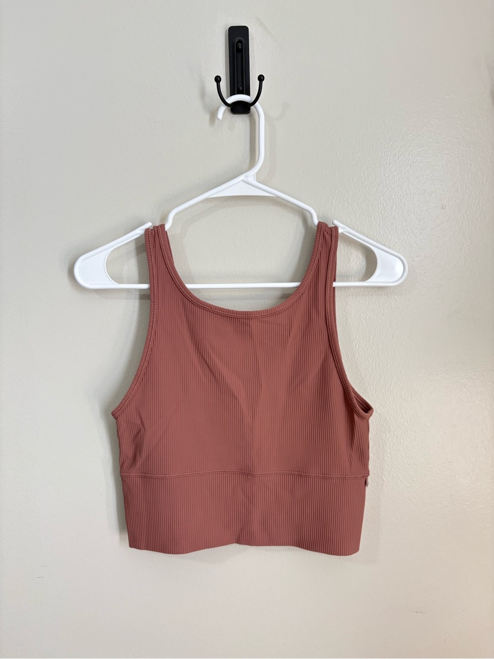 LULULEMON Ribbed Crop Tank in Dusty Rose
